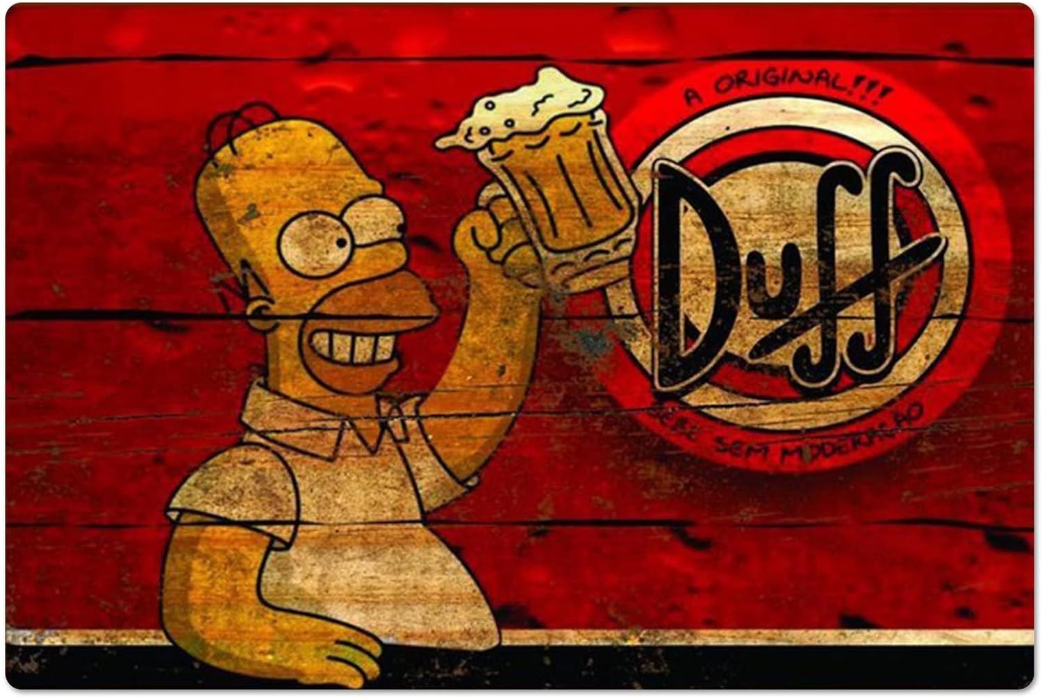 Retro Metal Poster Homer Duff  - Sports Equipment Poster incelemesi ve fiyatı